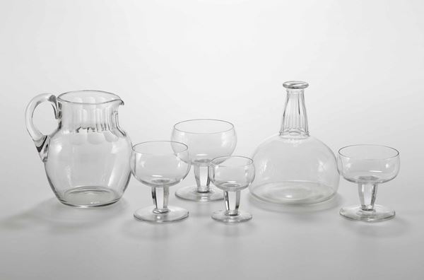 Servizio di bicchieri Francia, manifattura Baccarat, seconda metà del XX secolo