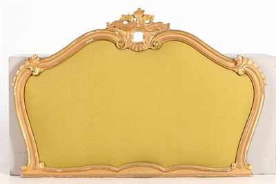 Testata di Letto con Cornice in Legno Dorato