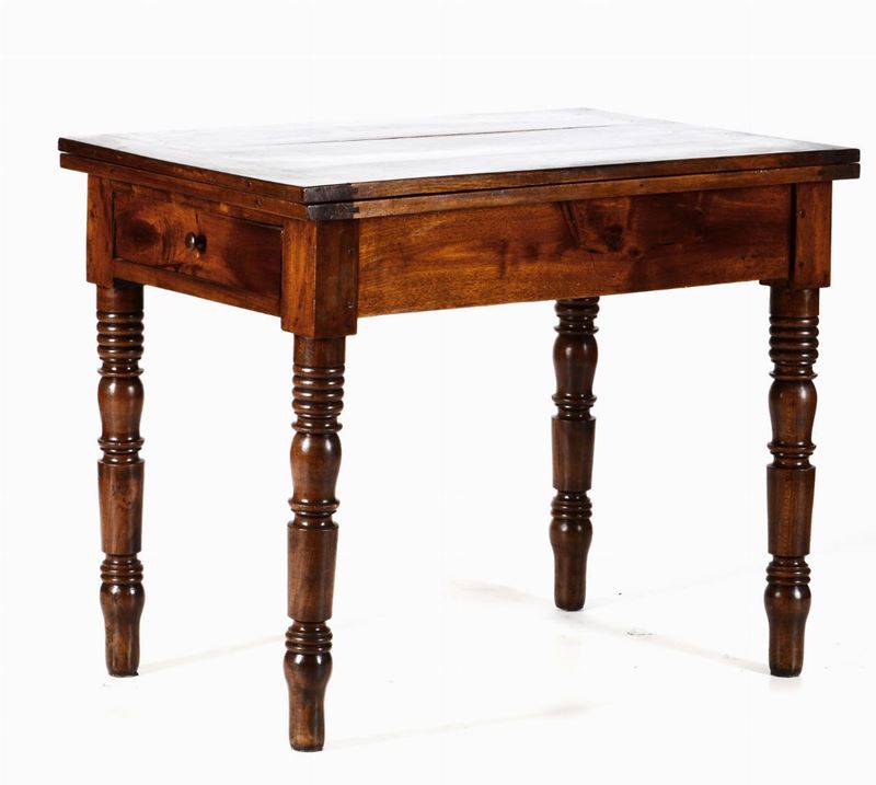 Tavolo in legno con piano a libro  - Auction Antiques II - Timed Auction - Cambi Casa d'Aste
