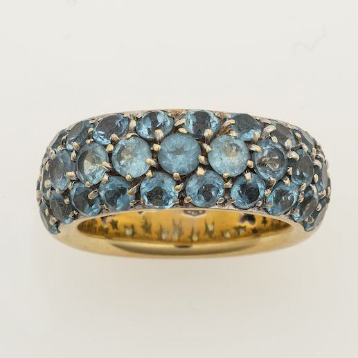 Blue topaz and gold ring. Signed H. Stern. Fitted case  - Auction 100 designer jewels - Cambi Casa d'Aste