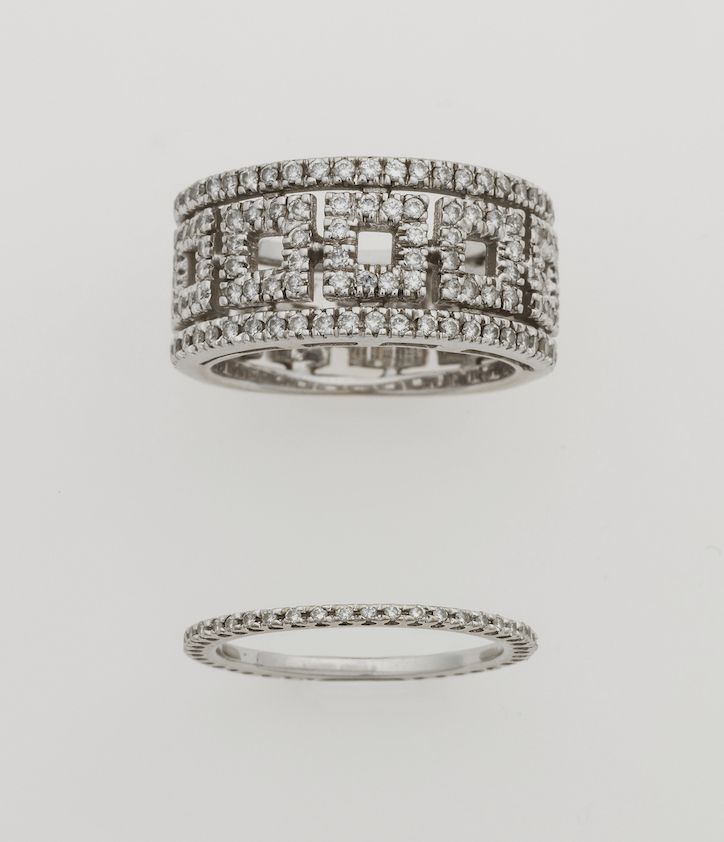 Salvini. Coppia di anelli con diamanti  - Auction Jewels - Time Auction - Cambi Casa d'Aste