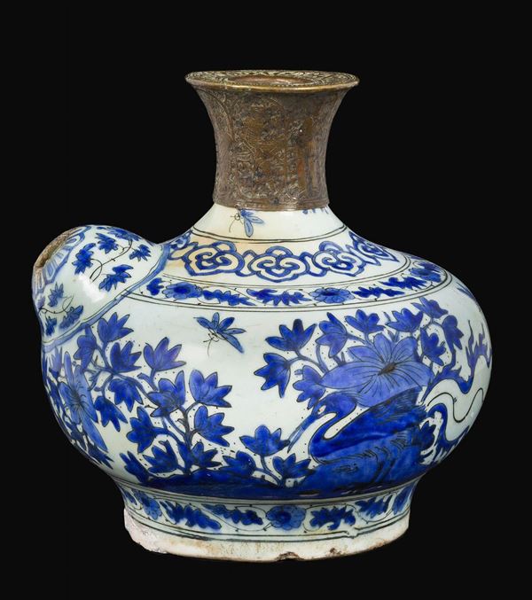 A porcelain pitcher, Iran, Safavide, 1600s