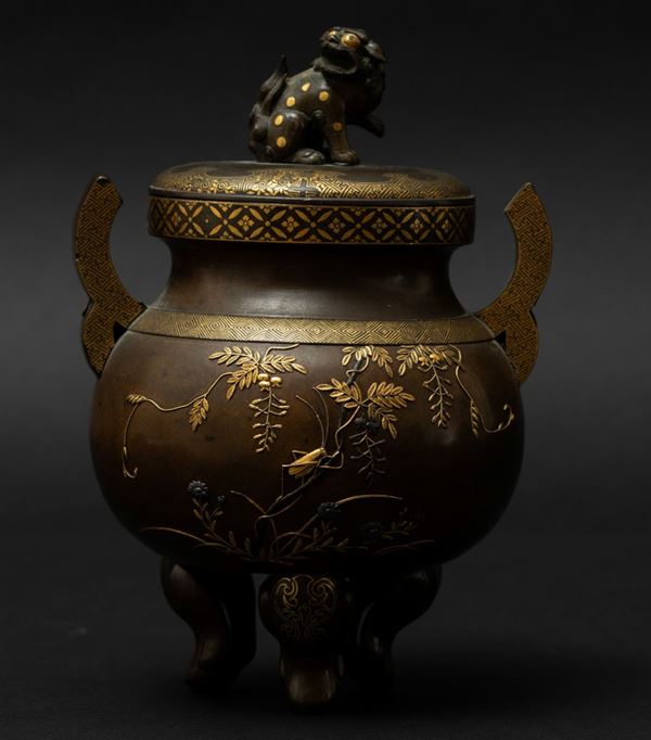 A bronze censer, Japan, Meiji period, 1800s