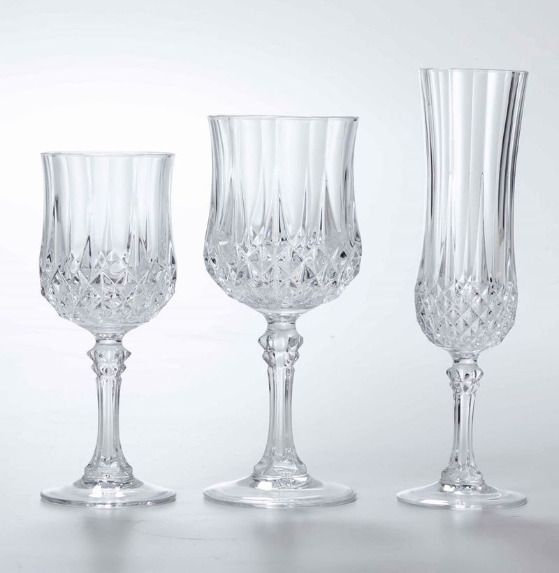 Bicchieri in cristallo Galbiati da sei persone  - Asta Antiquariato III - Asta a Tempo - Cambi Casa d'Aste