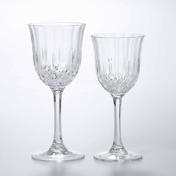 Bicchieri da acqua e vino in cristallo modello Capri