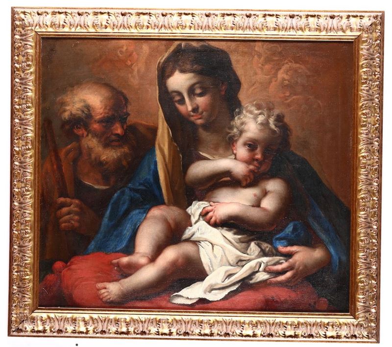 Scuola Veneta del XVII secolo Sacra Famiglia  - Auction Old Master Paintings - Cambi Casa d'Aste