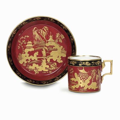 Tazza con Piattino Vienna, Manifattura Imperiale, Periodo Sorgenthal, 1800-1805