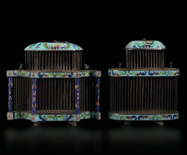 Two birdcages, China, Qing Dynasty, 1800s