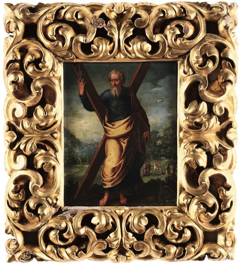 Scuola romana del XVII secolo Sant’Andrea  - Auction Old Master Paintings - Cambi Casa d'Aste