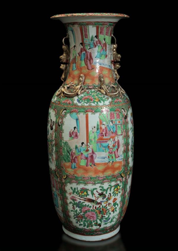 A Pink Family vase, China, Canton, Qing Dynasty