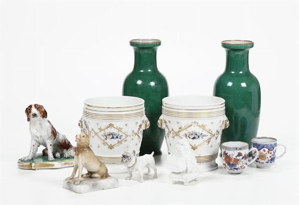 Porcellane di manifatture diverse europee e orientali, XIX e XX secolo