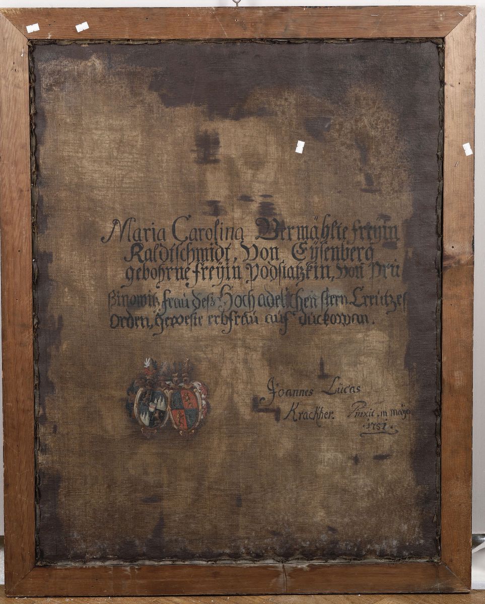 Johannes Lucas Kracker (vienna 1717 - Eger 1779)ritratto di Carolina Bermaketer