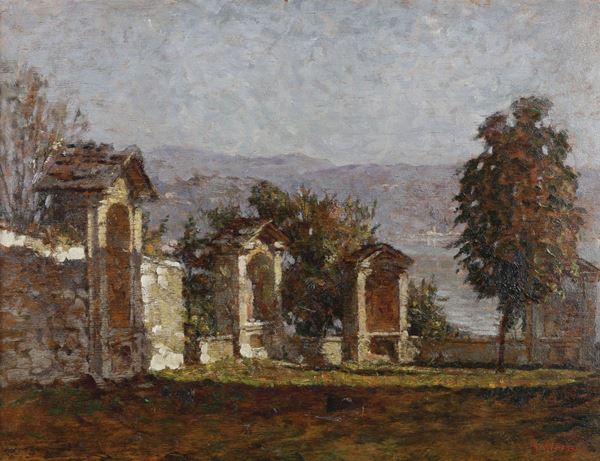 Giannino Grossi (1889-1969) Lago d'Orta, 1921