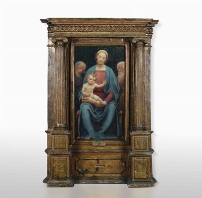 Baldassarre Longoni (1876 - 1956)madonna con Bambino, 1935