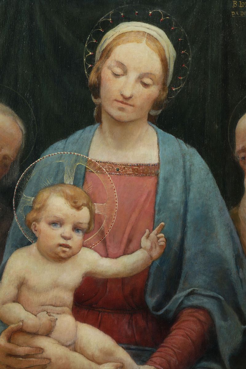 Baldassarre Longoni (1876 - 1956)madonna con Bambino, 1935