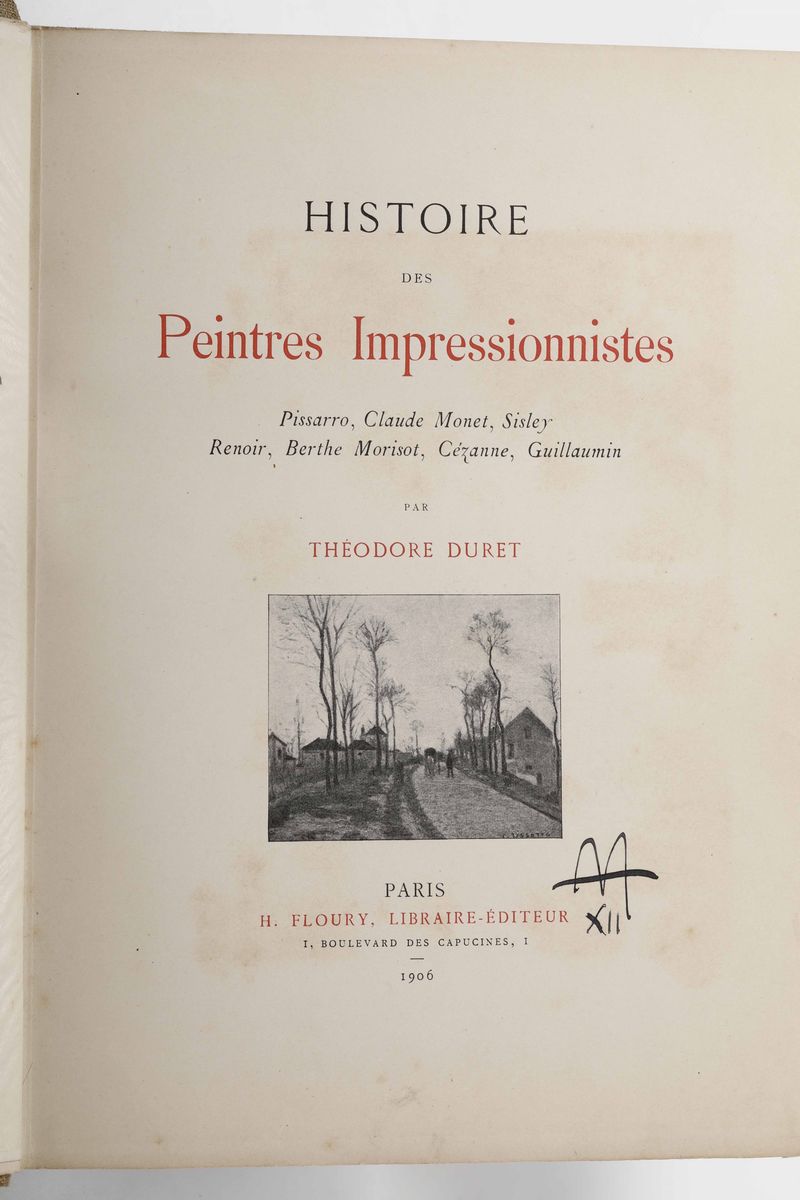 Duré, Theodorehistoire Des Peintres Impressonnistes Pissarro,claude Monet,sisley,renoir, Berthe M...