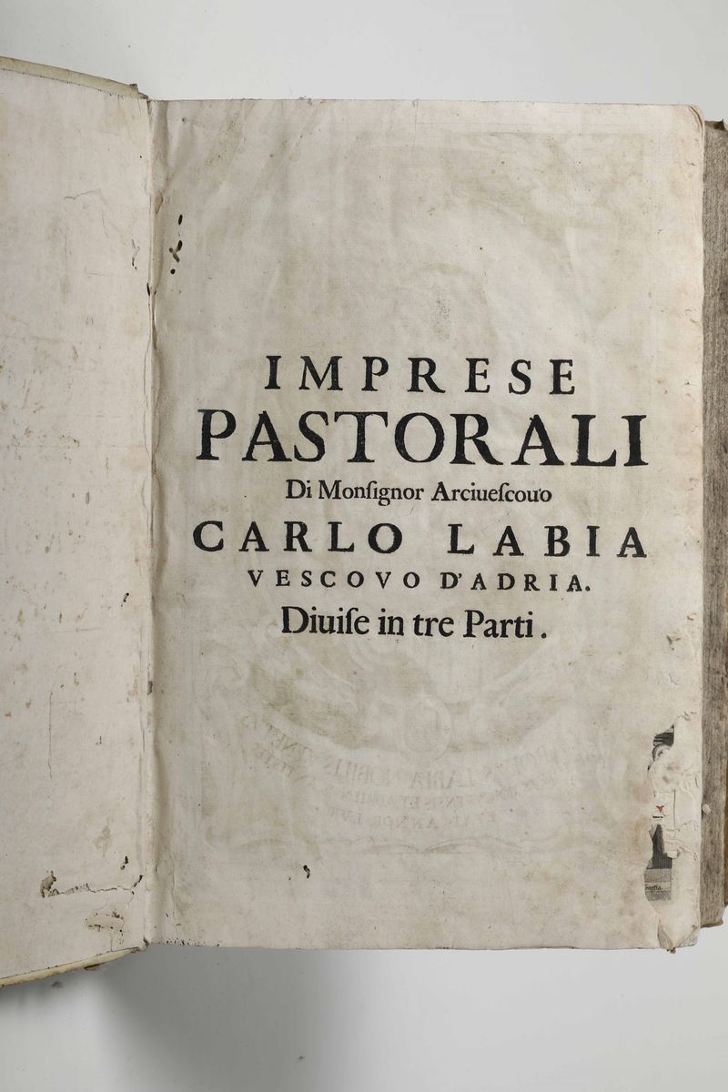 Labia, Carloimprese Pastorali... Venezia, Appresso Nicolò Pezzana, 1685.