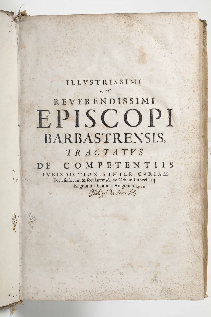 Francés, Diego Antoniotractatus De Competentiis Iurisdictionis... Lugduni,borde, 1667.