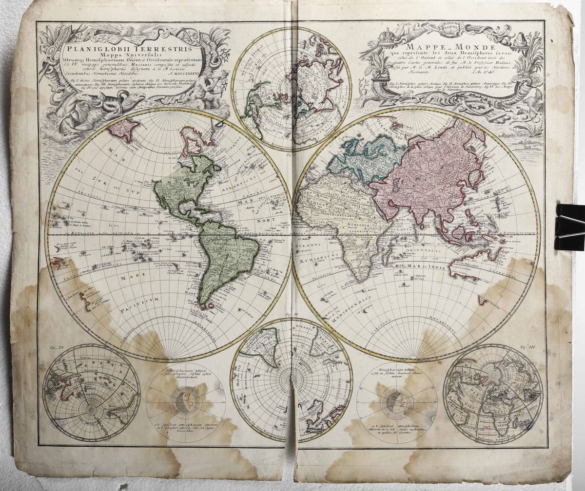 Homann,santini,remondini,seuttersei Carte Geografiche in Coloritura