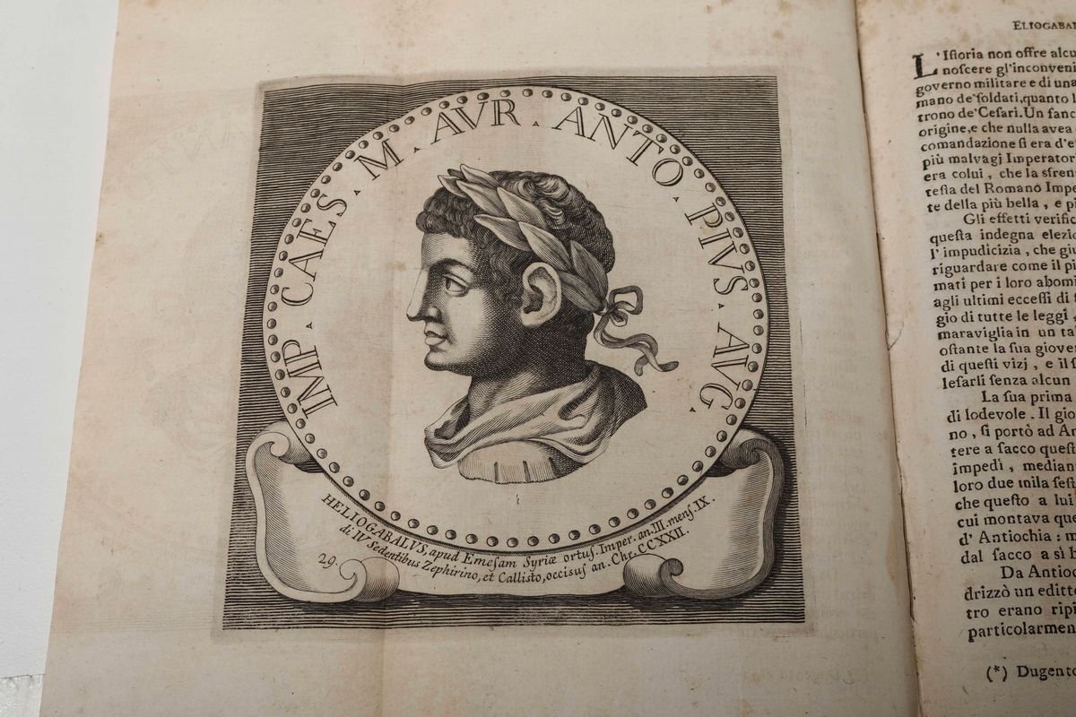 Rollin, Carlostoria degli Imperatori Romani da Augusto Fino a Costantino...in Roma, Stamperia di ...