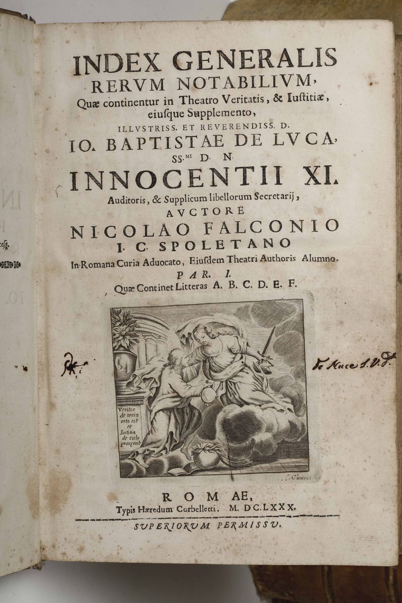 De Luca Jo Baptista - De Luca, Jo Baptistaopera...romae, Corbelletti, 1673.