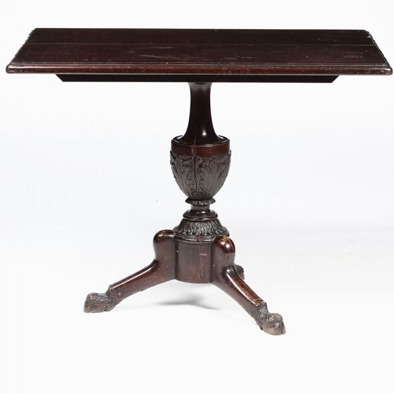 Tavolino in mogano, XIX secolo  - Auction Antiques | Time Auction - Cambi Casa d'Aste