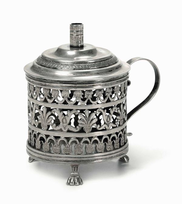 A silver wick holder, Florence, 1800s