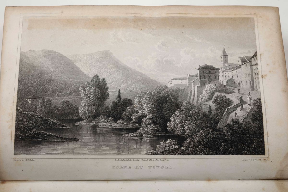 Batty, Elisabeth Francesitalian Scenery From Drawings Made in 1817.... London, By Rodwell & Marti...