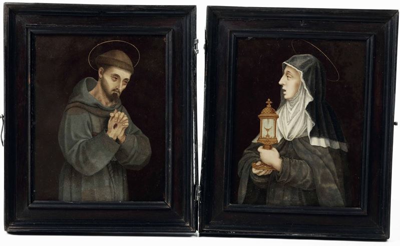 Giovanni Battista Castello (Genova 1547-1637/39) San Francesco e Santa Chiara  - Auction Old Masters - Cambi Casa d'Aste