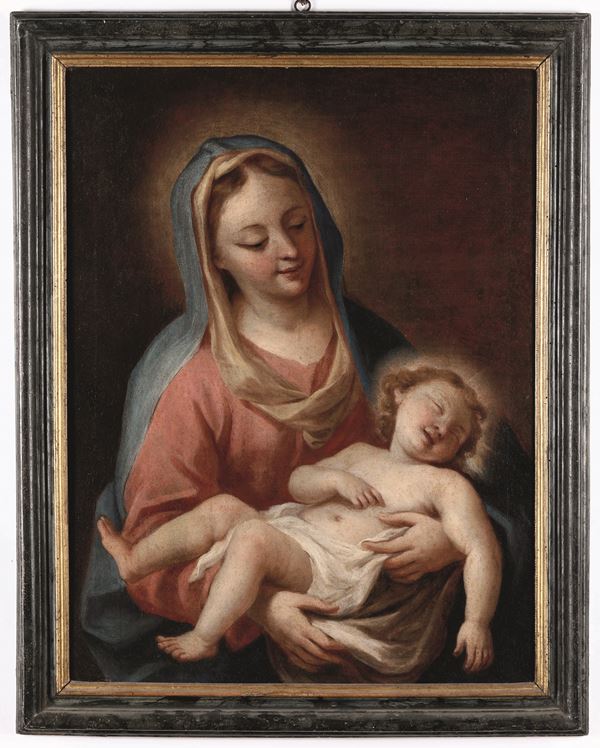 Scuola veneta del XVIII secolo Madonna con Bambino