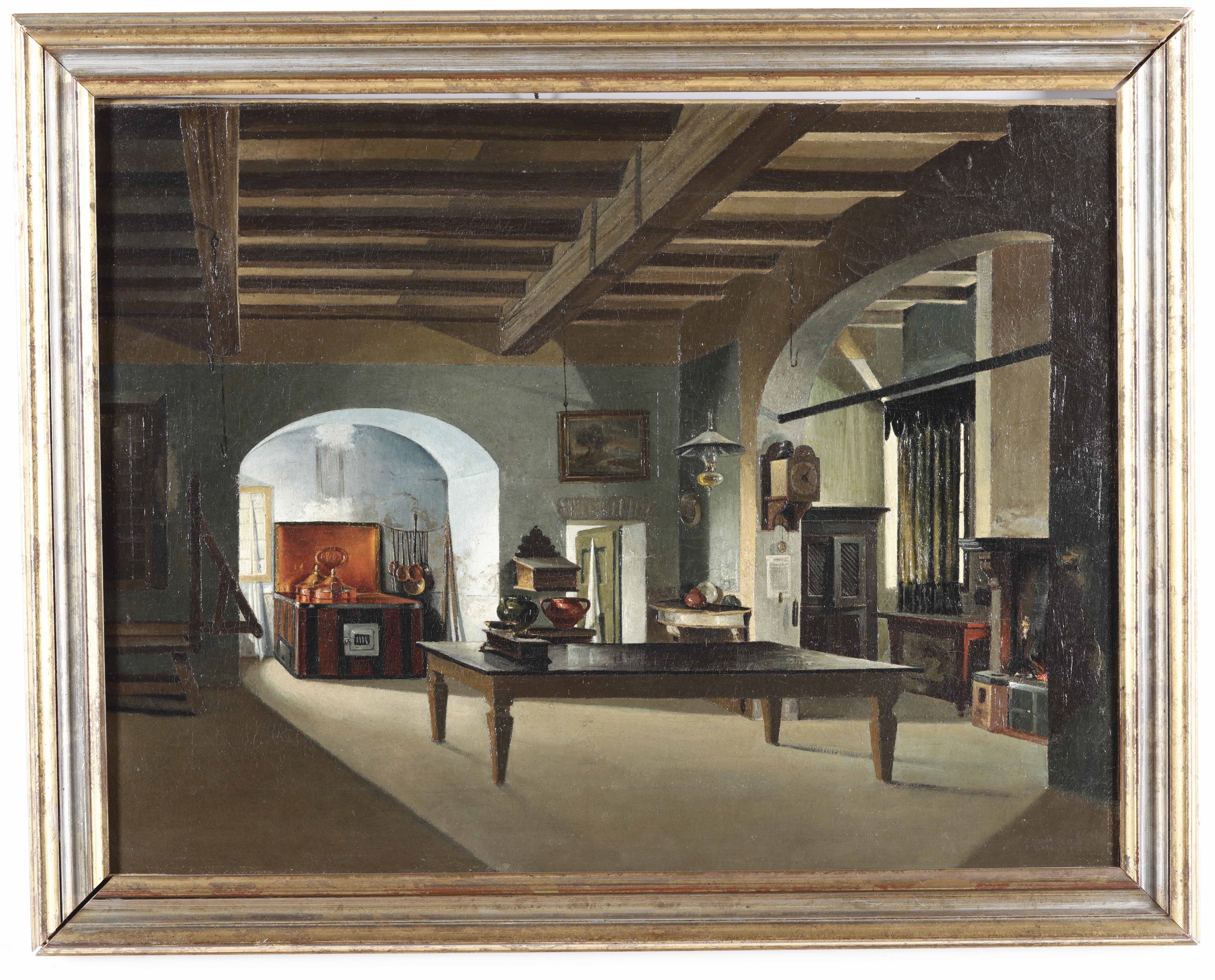 Scuola Nord Europea della Fine del XIX Secolo Interno di Cucina; Interno di Cantina