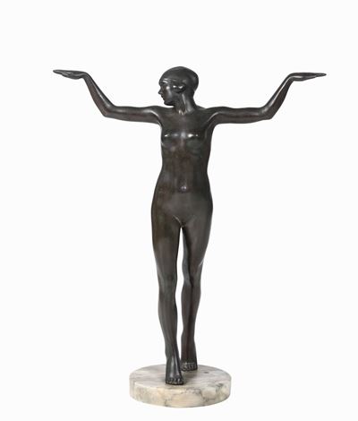 Fonditore del XX Secolodanzatrice in Bronzo