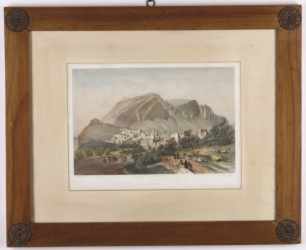 Isola di Capri - Vedutevedute di Capri in Bella Coloritura..paris, Secolo XIX.