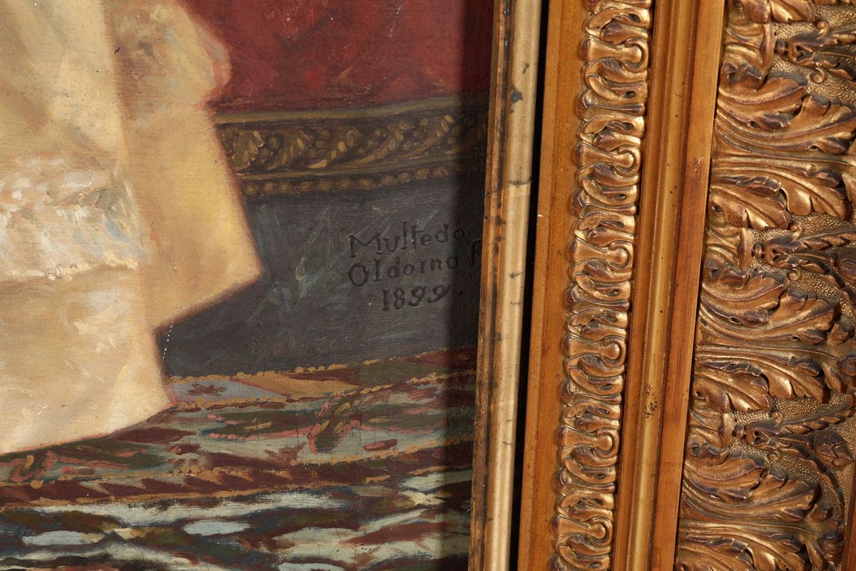 Multedo Oldoino (XIX-XX Secolo)ritratto Femminile, 1899