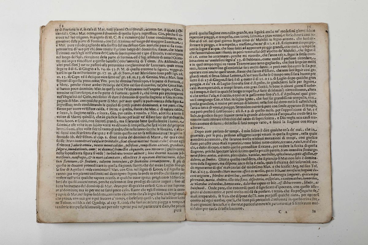 Albizzini, Bartolomeotrattato Astrologico di Quanto Influiscono le Stelle dal Cielo a Pro, e Dann...