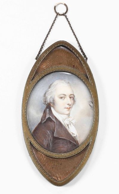 Scuola Francese del XIX Secoloritratto di Gentiluomo