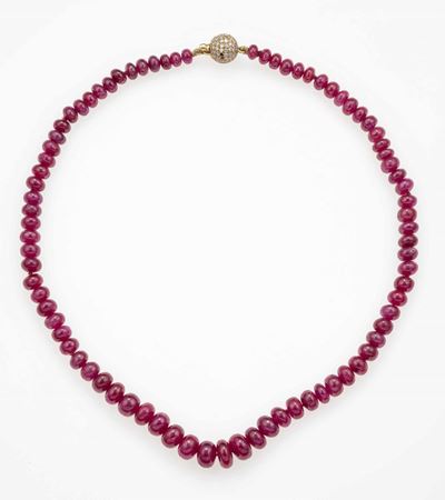 Collana con Rubini