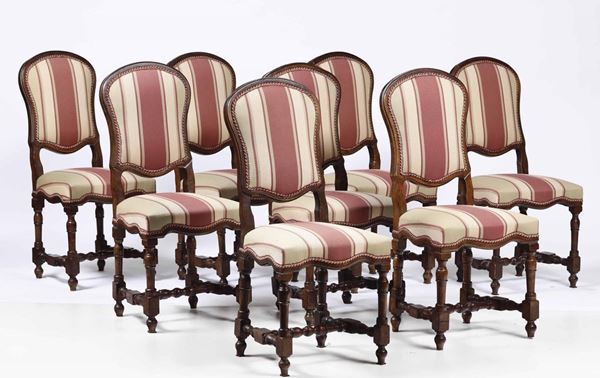 Otto sedie a rocchetto, XIX-XX secolo