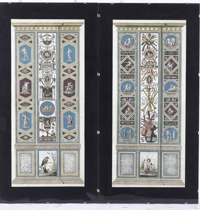 Quattro Stampe Raffiguranti Affreschi di Raffaello, Giovanni Ottaviani e Giovanni Volpato, XVIII ...