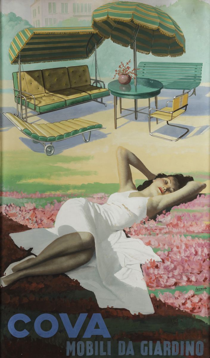Gino Boccasile (1901-1952)cova / Mobili da Giardino