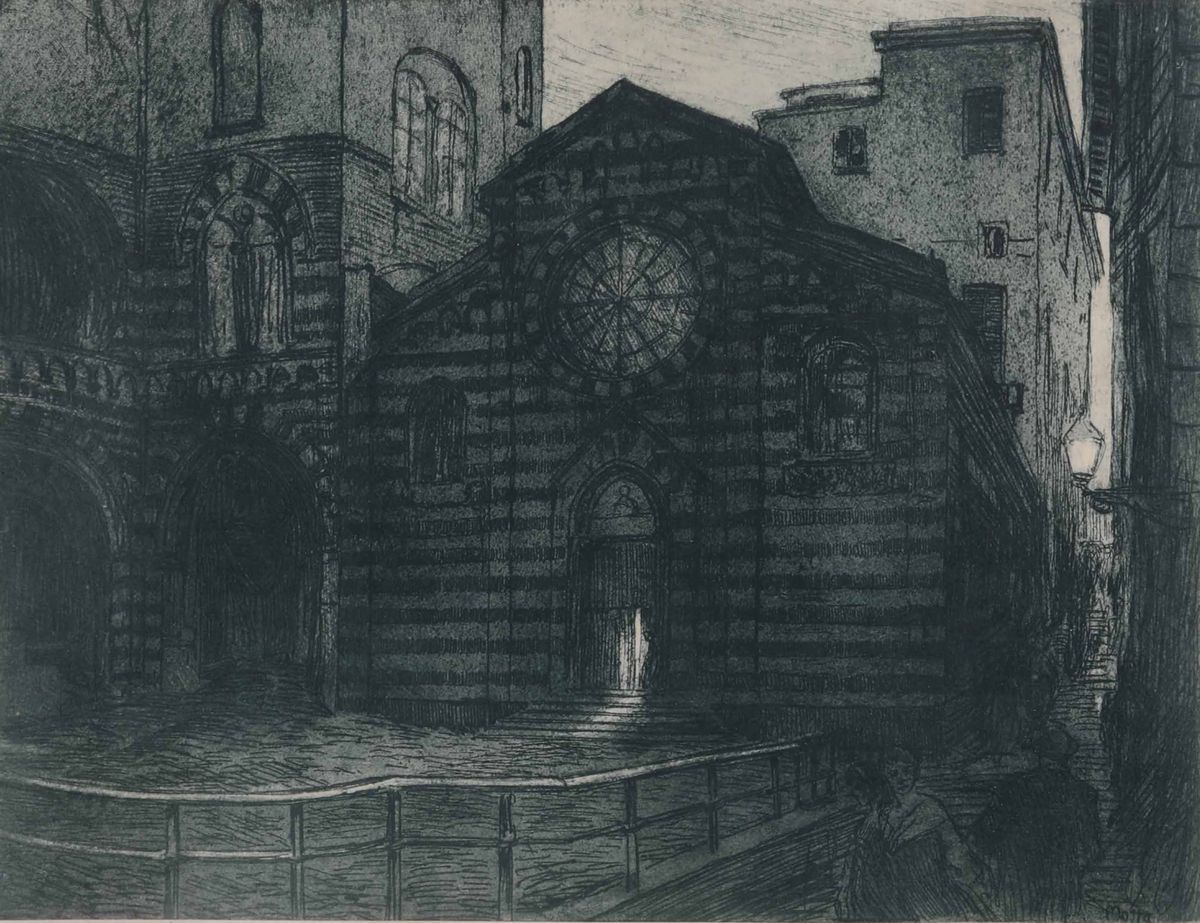 Domingo Motta (1872 - 1962)il Duomo di Genova la Chiesa di San Matteo a Genova