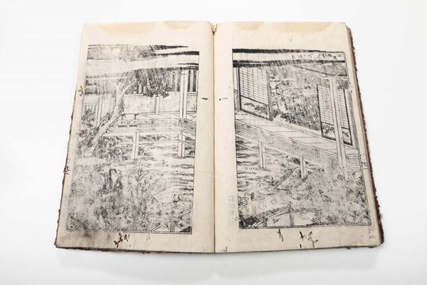 Giappone - Libri Illustrati Due libri figurati stampati in Giappone, il primo alla metà dell'800, il secondo nei primi anni del '900.