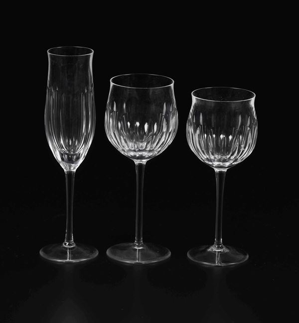 Servizio di bicchieri Probabilmente Boemia, Karlsbad, Manifattura Moser, prima metà del XX secolo