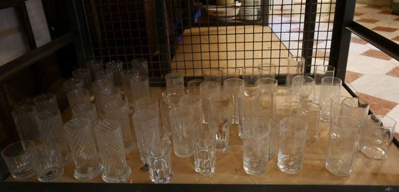 Lotto di numerosi bicchieri in cristallo  - Auction Antiques II - Timed Auction - Cambi Casa d'Aste