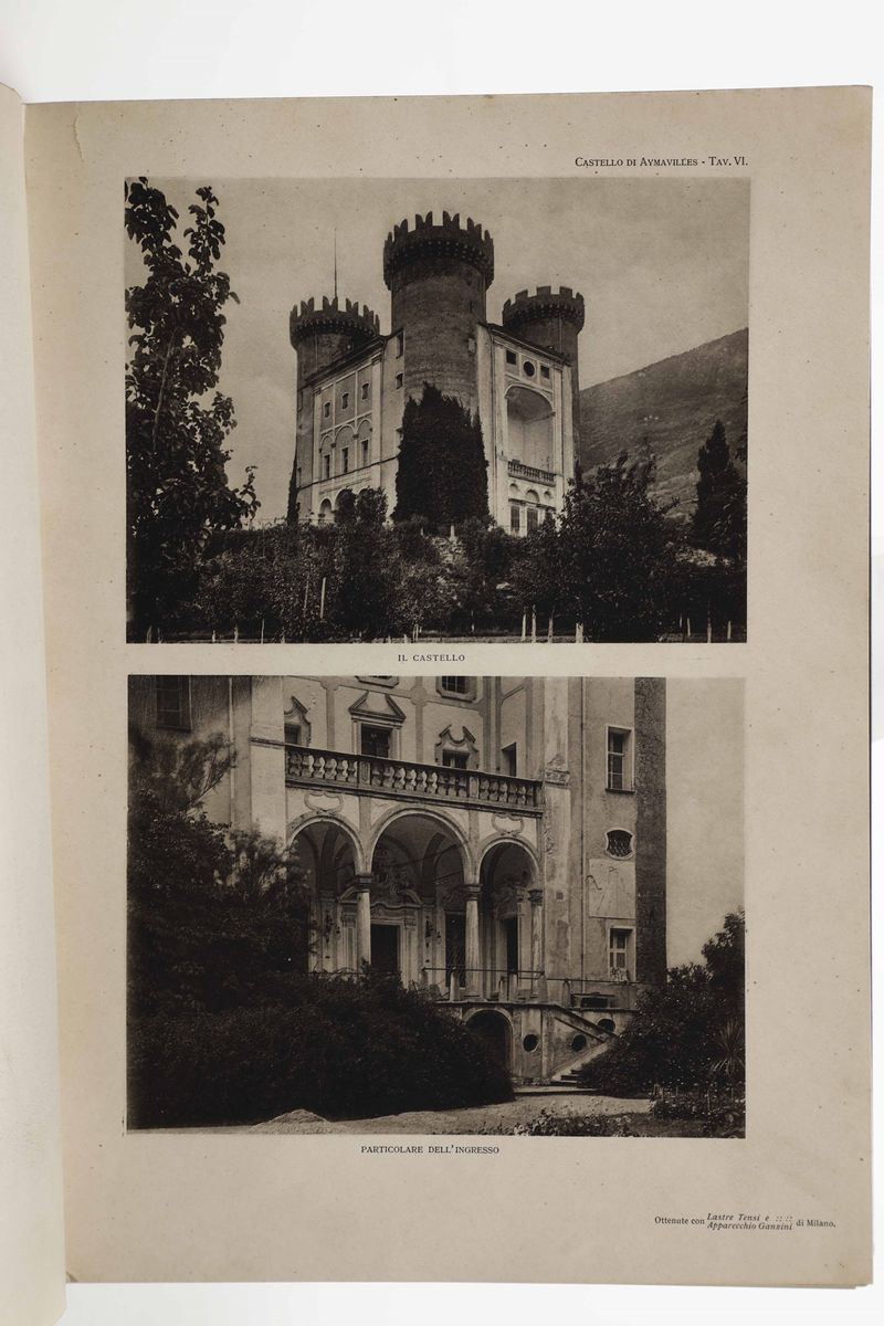 Cicala, Vittorioville e Castelli D'italia...piemonte e Liguria, Berardi &.C Milano, 1911.