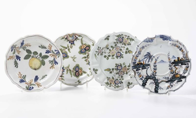 Due piatti Nove, Manifattura Antonibon, XVIII secolo  - Asta Ceramiche - Asta a Tempo - Cambi Casa d'Aste