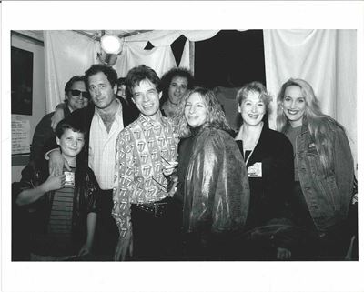 Mick Jagger And Fans, With Meryl Streep