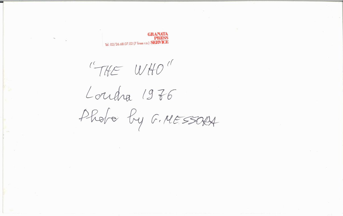 “the Who”, Londra, 1976