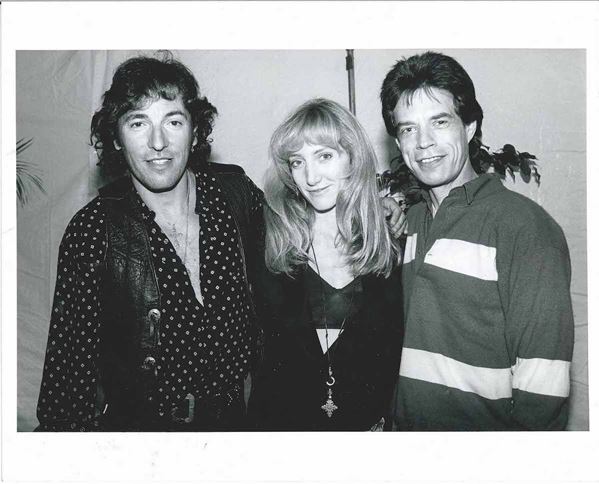 Bruce Springsteen, Patti Scialfa, Mick Jagger