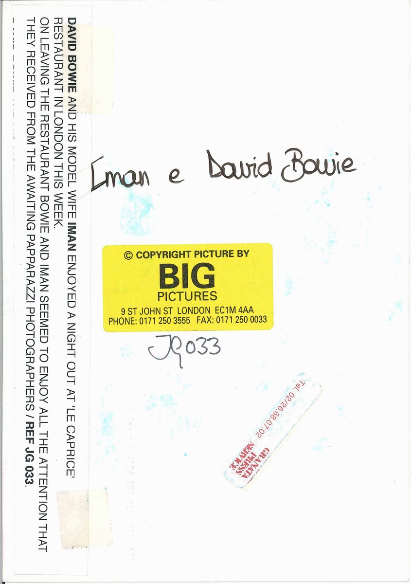 David Bowie e Iman a Londra